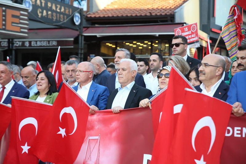 Tüm Türkiye’de olduğu Bursa’da da 15 Temmuz Demokrasi ve Milli