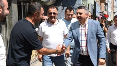 Yıldırım Belediye Başkanı Oktay Yılmaz, mahalle ve esnaf ziyaretleri kapsamında