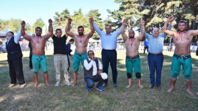 İznik, Elmalı Mahallesi Alıç Yaylası 5. Karakucak Güreşleri muhteşem bir