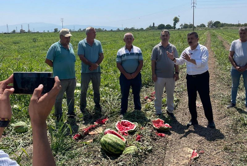 İYİ Parti Bursa Milletvekili Selçuk Türkoğlu, Karacabey’de kırılmaya yüz tutan