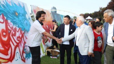 Bursa Büyükşehir Belediyesi tarafından düzenlenen Türkiye’nin en büyük Graffiti Şenliği,