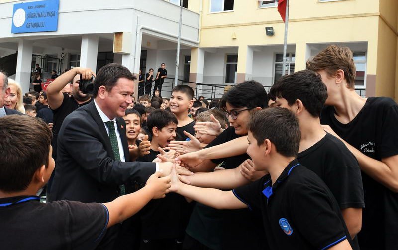 Başkan Aydın, Bursa’nın kurtuluşunu öğrencilerle kutladı