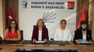 Cumhuriyet Halk Partisi Bursa İl Kadın Kolları Başkanlığı, Türkiye’de artan