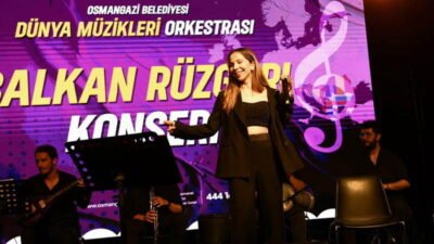 Bursa’nın Osmangazi Belediyesi, düzenlediği Balkan Rüzgarı konseri ile Osmangazi’de yaşayan
