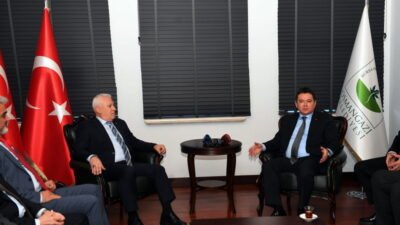 Bursa Büyükşehir Belediye Başkanı Mustafa Bozbey, Osmangazi Belediye Başkanı Erkan