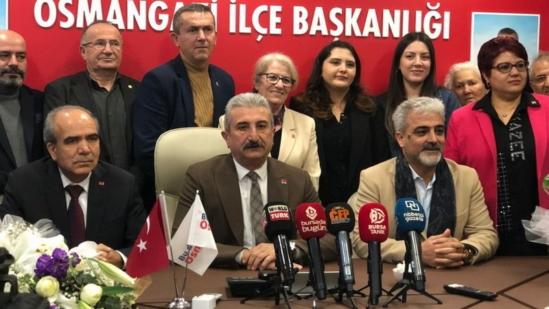 CHP Osmangazi İlçe Başkanlığı olağanüstü Kongresinde oy çoğunluğu ile Raşit