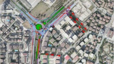 Bursa Büyükşehir Belediyesi tarafından Ata Bulvarı-75.Yıl Bulvarı kavşak alanında yaşanan