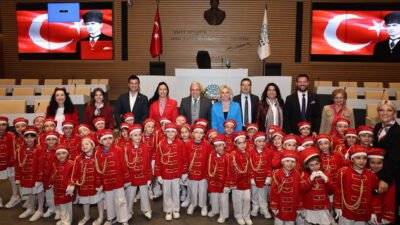 Anaokulu öğrencileri 23 Nisan Ulusal Egemenlik ve Çocuk Bayramı için