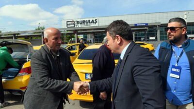 Osmangazi Belediye Başkanı Erkan Aydın, sabahın erken saatlerinde Terminal Taksi