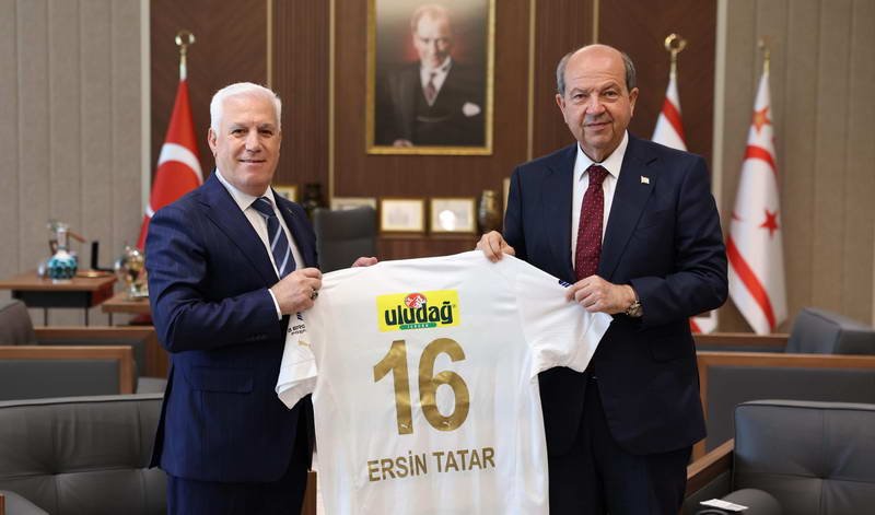 Başkan Bozbey’den KKTC Cumhurbaşkanı Ersin Tatar’a ziyaret Bursa Büyükşehir Belediye Başkanı Mustafa Bozbey, ‘Ekonomi, Yatırım ve Sinerji