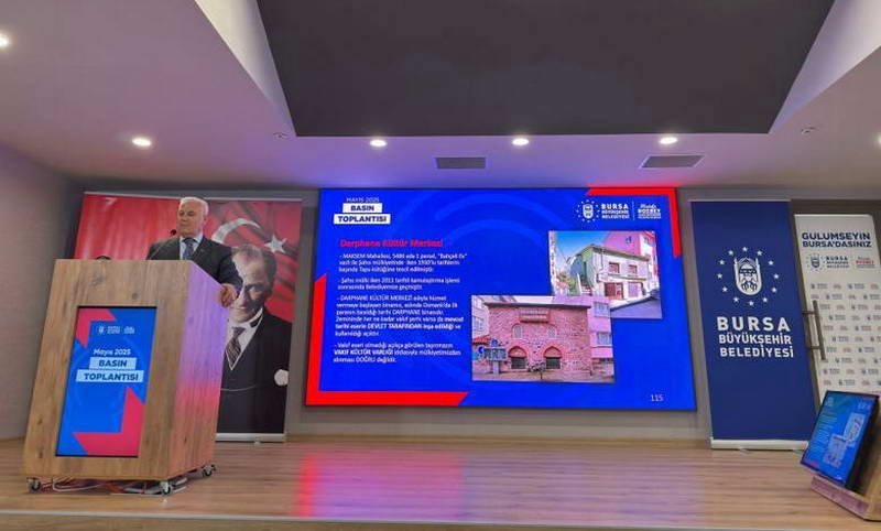 Bursa Büyükşehir Belediye Başkanı Mustafa Bozbey, gerçekleştirilen "Mayıs Ayı Değerlendirme
