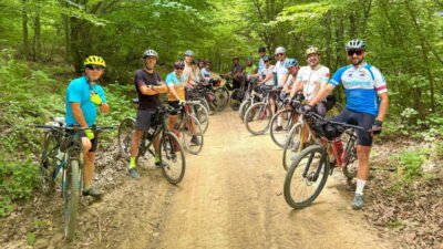 Nilüfer Belediyesi tarafından düzenlenen “Mysia Yolları Kamplı Bisiklet Turu”, üç