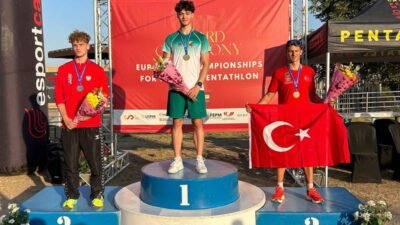 Bursa Büyükşehir Belediyesporlu Muhammed Emir Kurtulan, U17 Modern Pentatlon Avrupa