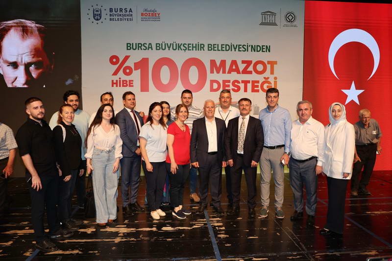 Bursa Büyükşehir Belediyesi tarafından üreticilerin desteklenmesi ve girdi maliyetlerinin azaltılması
