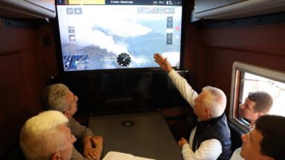 Bursa Büyükşehir Belediyesi Başkanı Mustafa Bozbey, Orhaneli-Harmancık ilçeleri arasında devam