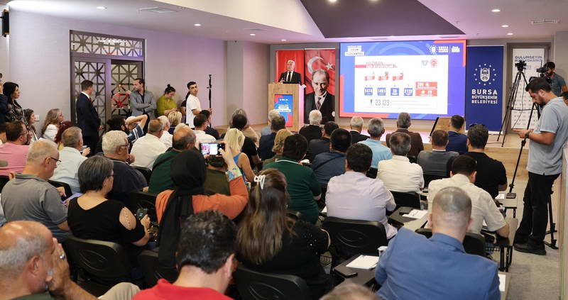 Bursa Büyükşehir Belediye Başkanı Mustafa Bozbey, Haziran Ayı Değerlendirme Toplantısı'nda