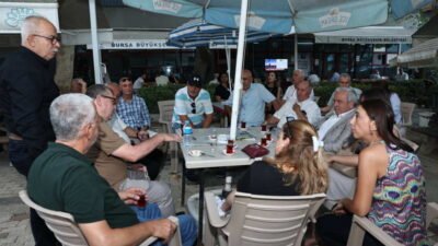 Nilüfer Belediye Başkanı Şadi Özdemir, Ertuğrul Mahallesi sakinleri ile bir