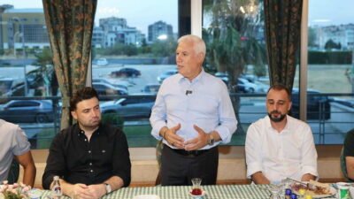 Yeni sezonun ilk karşılaşması öncesi Bursaspor Başkanı Enes Çelik ve