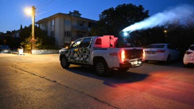 Bursa Büyükşehir Belediyesi, haşere ve sinekle mücadele çalışmalarını 17 ilçede