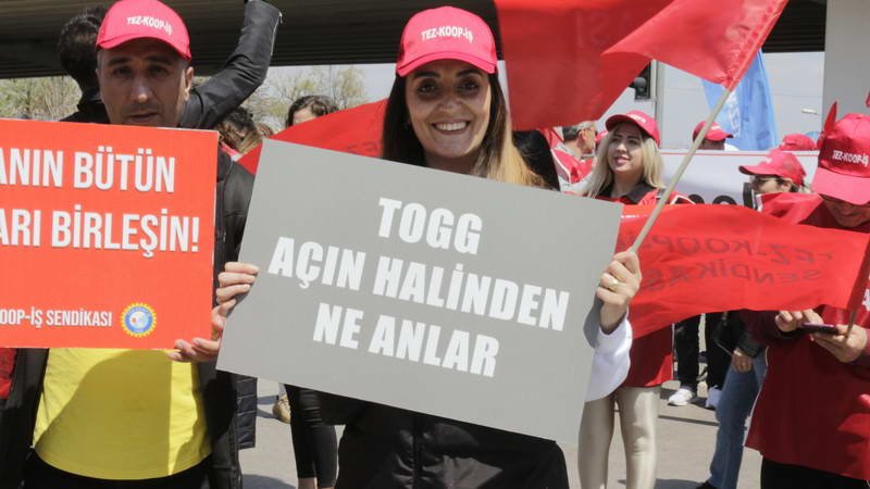 TOGG’da yaklaşık 200 işçinin işten çıkarılmasına karşı mücadele çağrısı yapan