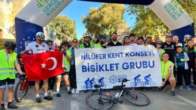 “Pedallar dönüyor, iyilik büyüyor” temasıyla bu yıl 17’ncisi düzenlenen “Tophane-Nilüfer-Mudanya