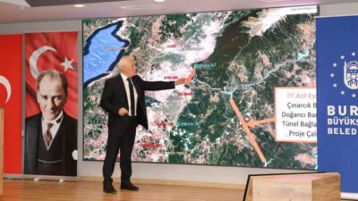 Bursa Büyükşehir Belediye Başkanı Mustafa Bozbey, su seviyesinin Doğancı’da yüzde