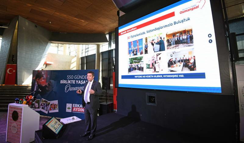 Osmangazi Belediye Başkanı Erkan Aydın, 550 günlük görev süresi boyunca