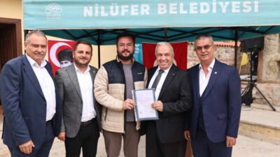 Nilüfer Belediyesi’nin Ürünlü Mahallesi’nde tamamladığı imar planı çalışmalarının ardından hak