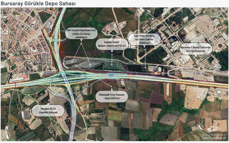 Bursa'da Emek–Şehir Hastanesi Hafif Raylı Sistem Hattı Projesi kapsamında Büyükşehir