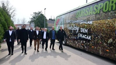 Vakıfköy Orhan Özselek Tesisleri’nde incelemelerde bulunan Yıldırım Belediye Başkanı Oktay