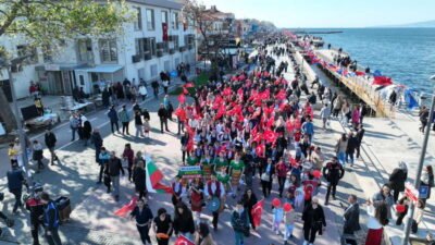 Mudanya’da 23 Nisan Ulusal Egemenlik ve Çocuk Bayramı, farklı ülkelerden
