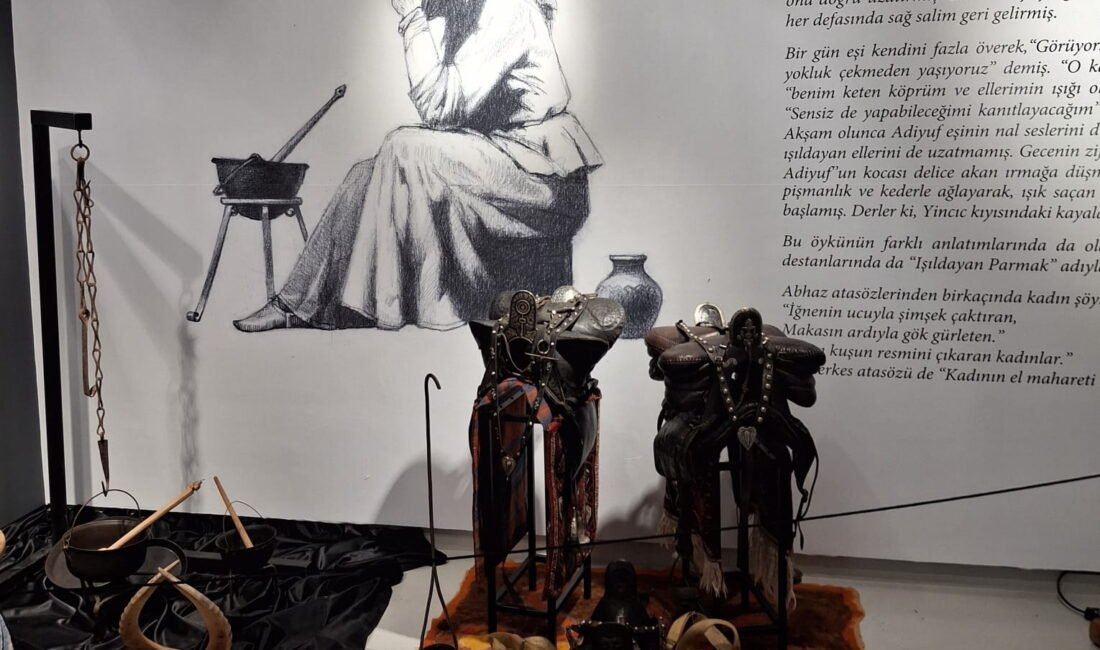 Bursa Ressam Şefik Bursalı Sanat Galerisi, Çerkes el sanatlarının en