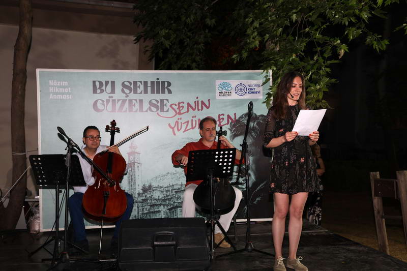 Nilüfer Belediyesi ve Nilüfer Kent Konseyi, Nâzım Hikmet’i ölümünün 63’üncü