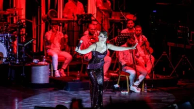 Uluslararası Bursa Festivali kapsamında Kültürpark Açıkhava Tiyatrosu’nda sahne alan sanatçı