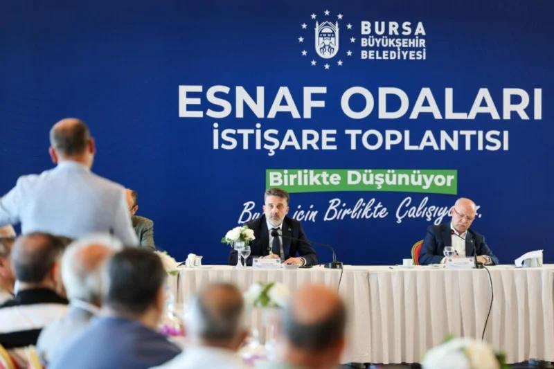 Bursa Büyükşehir Belediyesi Başkan Vekili Şahin Biba, Esnaf Odaları İstişare