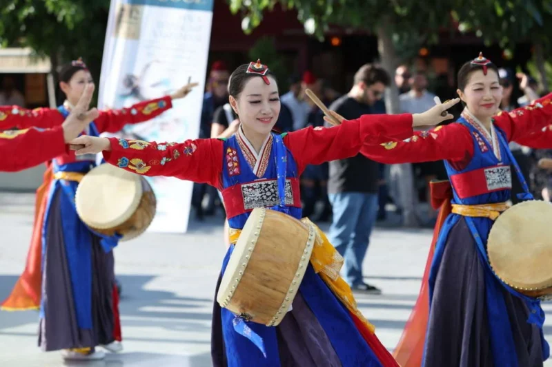 38. Uluslararası Altın Karagöz Halk Dansları Yarışması kapsamında düzenlenen nokta