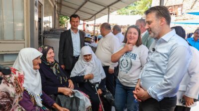 Bursa Büyükşehir Belediyesi Başkan Vekili Şahin Biba, ilçe ziyaretleri kapsamında