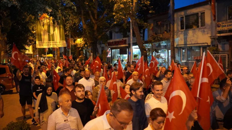 15 Temmuz Demokrasi ve Milli Birlik Günü’nün 10.yıl dönümünde İznikliler