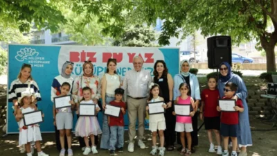 Nilüfer Belediyesi’nin bu yıl 15’incisini gerçekleştirdiği “Biz Bu Yaz Kütüphanedeyiz”