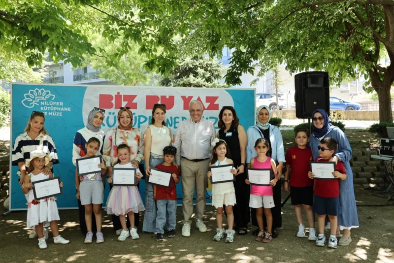 Nilüfer Belediyesi’nin bu yıl 15’incisini gerçekleştirdiği “Biz Bu Yaz Kütüphanedeyiz”