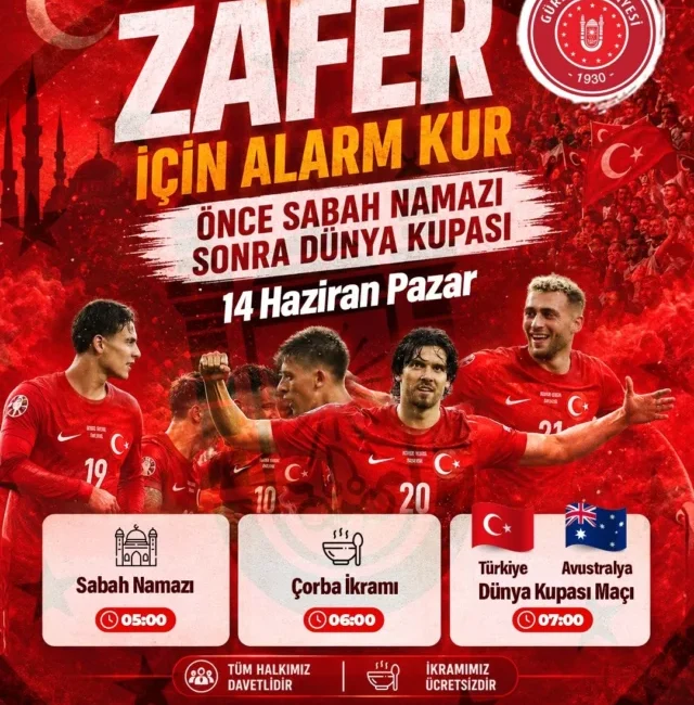 14 Haziran sabahı 07:00&rsquo;de başlayacak olan ma&ccedil; i&ccedil;in G&uuml;rsu Belediyesi,