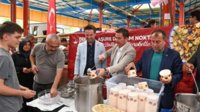 Osmangazi Belediye Başkanı Erkan Aydın, Muharrem ayı dolayısıyla Hamitler Mahallesi’nde