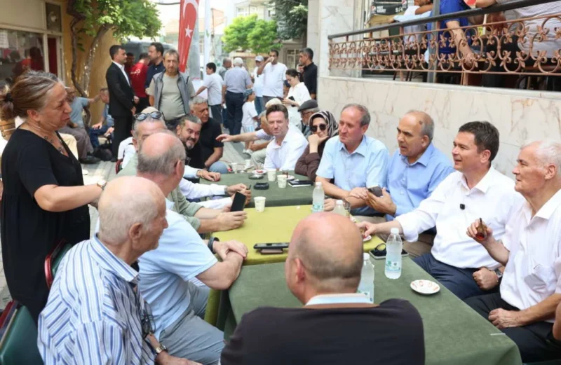 Osmangazi Belediye Başkanı Erkan Aydın, mahalle ziyaretleri kapsamında Küplüpınar Mahallesi’nde