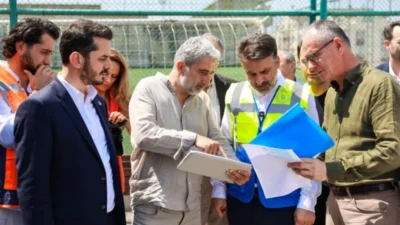 Bursa Büyükşehir Belediyesi Başkan Vekili Şahin Biba, Osmangazi ilçesinde yapımı