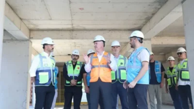 Turgutalp Kentsel Dönüşüm Projesinin birinci etabında devam eden çalışmaları yerinde