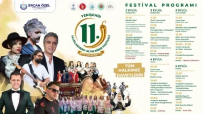 Yenişehir Belediyesi tarafından bu yıl 11’incisi gerçekleştirilecek festival, 2-6 Eylül