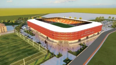 İnegöl’de yapılacak 10 bin kişi kapasiteli yeni ilçe stadyumu için