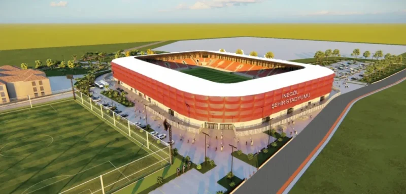 İnegöl’de yapılacak 10 bin kişi kapasiteli yeni ilçe stadyumu için
