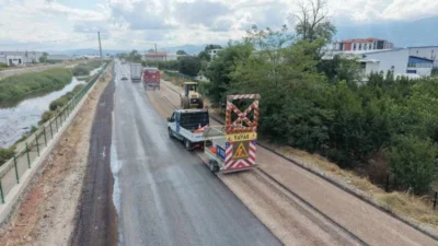 Bursa Büyükşehir Belediyesi, Yıldırım ilçesinde bulunan Samanlı Çevre Bağlantı Yolu’nun