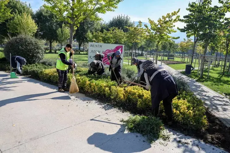 Bursa Büyükşehir Belediyesi, sorumluluk alanındaki park, bahçe, millet bahçesi ve